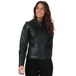 Elle Womens/Ladies Annette Leather Jacket - 10 UK, Black