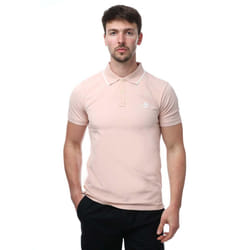 Timberland Mens Printed Short-Sleeved Polo Shirt - S, Rose