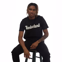Timberland Mens Northwood Wordmark T-Shirt - S, Black