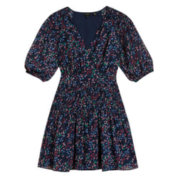 Ted Baker Womens/Ladies Casadee Mini Smock Panel Wrap Dress - 10 UK, Navy