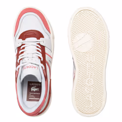 Lacoste Womens/Ladies L002 Evo Trainers - 5 UK, White/Red