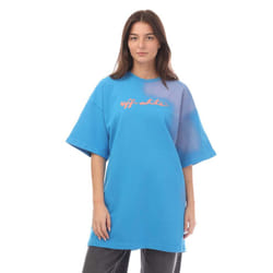 Off White Womens/Ladies Painter Logo T-Shirt Dress