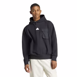Adidas Mens City Escape Premium Hoodie - XS, Black