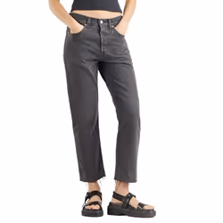 Levis Womens/Ladies Get Off My Cloud Crop Jeans - 30XS, Black