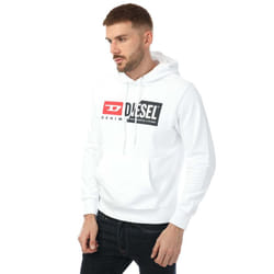 Diesel Mens S-Girk Cuty Felpa Hoodie - L, White