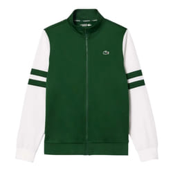 Lacoste Unisex Adult Sportsuit Striped Tennis Jacket - XS, Green/White