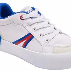 Lacoste Childrens/Kids L004 Trainers - 4 UK Child, White/Red