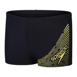 Speedo Boys Medley Logo Swim Shorts - 11-12 Years, Black/Yellow