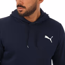 Puma Mens Essentials Small Logo Hoodie - M, Navy