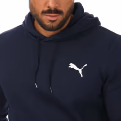 Puma Mens Essentials Small Logo Hoodie - M, Navy
