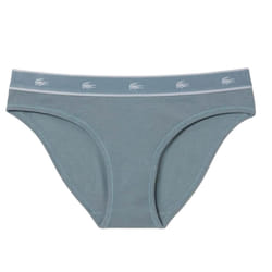 Lacoste Womens/Ladies Cotton Stretch Briefs - L, Silver