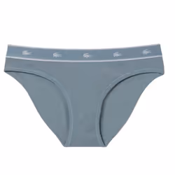 Lacoste Womens/Ladies Cotton Stretch Briefs - XXL, Silver