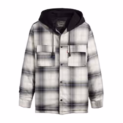 Levis Unisex Adult Jack Worker Hooded Overshirt - S, Grey