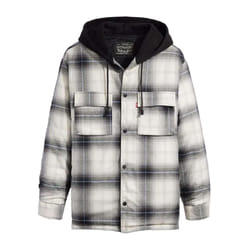 Levis Unisex Adult Jack Worker Hooded Overshirt - L, Grey