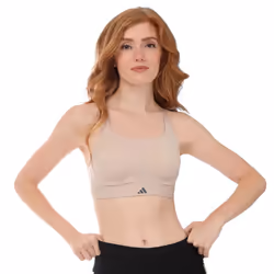 Adidas Womens/Ladies Tailored Impact Luxe High Support Sports Bra - 30A, Taupe