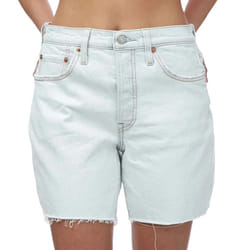 Levis Womens/Ladies 501 Mid Thigh Shorts - 28R, Light Blue