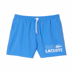 Lacoste Mens Quick Dry Swimming Trunks - M, Blue