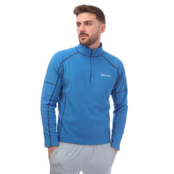Berghaus Mens Cuerden Half Zip Fleece Top - S, Blue