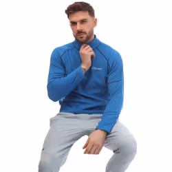 Berghaus Mens Cuerden Half Zip Fleece Top - S, Blue