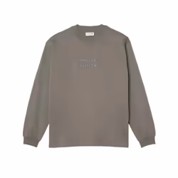 Lacoste Unisex Adult Cotton Loose Fit Sweatshirt - XS, Grey