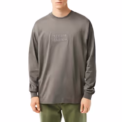 Lacoste Unisex Adult Cotton Loose Fit Sweatshirt - XS, Grey