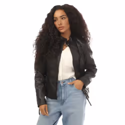 Vero Moda Womens/Ladies Faux Feather Jacket - 10 UK, Black
