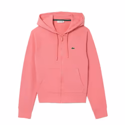 Lacoste Womens/Ladies Fleece Full Zip Hoodie - 10 UK, Pink