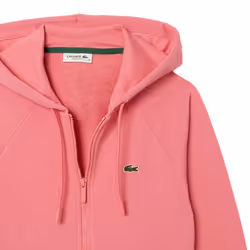 Lacoste Womens/Ladies Fleece Full Zip Hoodie - 10 UK, Pink