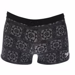 Speedo Mens Valmilton Palm Leaf Swim Shorts - S, Black/Grey