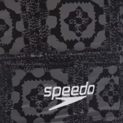 Speedo Mens Valmilton Palm Leaf Swim Shorts - S, Black/Grey