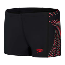 Speedo Boys Plastisol Swim Shorts - 5-6 Years, Navy/Red
