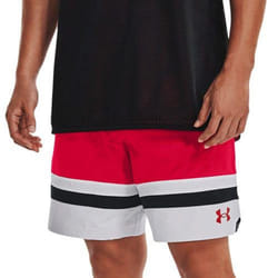 Under Armour Mens Baseline Woven Shorts - M, Red