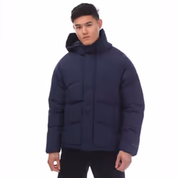 Jack And Jones Mens Otis Hooded Puffer Jacket - L, Navy