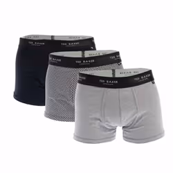 Ted Baker Mens Boxer Shorts (Pack of 3) - S, Navy/Grey