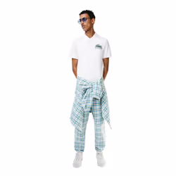 Lacoste Mens Mini Pique Polo Shirt - M, White