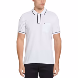 Original Penguin Mens Earl Cotton Pique Polo Shirt - S, White