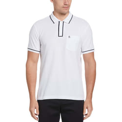 Original Penguin Mens Earl Cotton Pique Polo Shirt - S, White