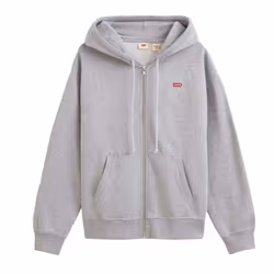 Levis Womens/Ladies Standard Full Zip Hoodie - 10 UK, Grey Heather