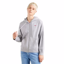 Levis Womens/Ladies Standard Full Zip Hoodie - 10 UK, Grey Heather