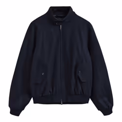 Gant Mens Wool Harrington Jacket - L, Blue
