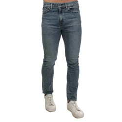 Levis Mens 510 Super Worn Leather Patch Skinny Jeans - 31R, Blue