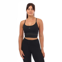 Adidas Womens/Ladies HIIT 45 Seconds Cropped Tank Top - 12 UK - 14 UK, Black/Grey