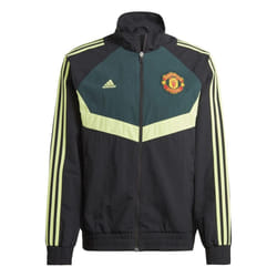 Adidas Mens Manchester United FC Woven Track Top - S, Black/Green