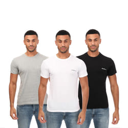 Ben Sherman Mens Otto T-Shirt (Pack of 3) - S, Black/Grey/White