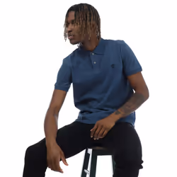 Timberland Unisex Adult Millers River Pique Polo Shirt - S, Denim