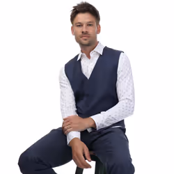 Ted Baker Mens Formal Waistcoat - 48 in, Blue