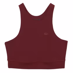 Lacoste Womens/Ladies Recycled Polyamide Quick Dry Sports Bra - XL, Burgundy