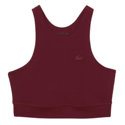 Lacoste Womens/Ladies Recycled Polyamide Quick Dry Sports Bra - XL, Burgundy