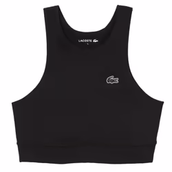 Lacoste Womens/Ladies Recycled Polyamide Quick Dry Sports Bra - XS, Black