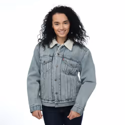 Levis Womens/Ladies Ex-Boyfriend Sherpa Trucker Jacket - 6 UK, Denim